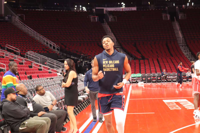 Trey Murphy III Working Out